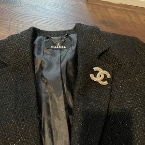 Black blazer. Tweed. Size medium